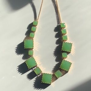 Kate Spade Long Statement Necklace with Turquoise Pendants